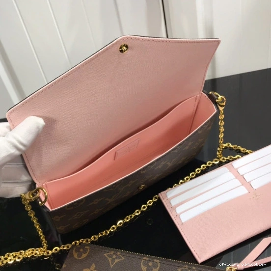 Official oldcobbler LOUIS VUITTON FÉLICIE POCHETTE 0813